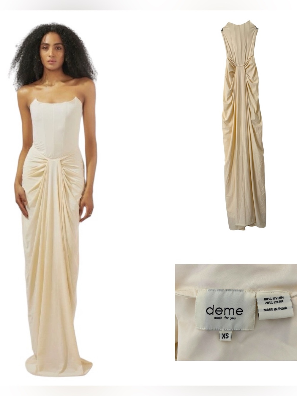 Deme by Gabriella Pearl Ivory Corset Gown
